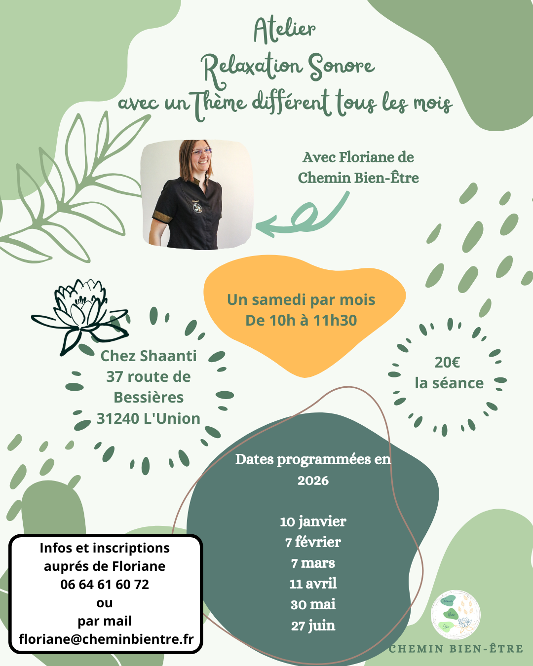 dates relaxation sonore 2025-2026